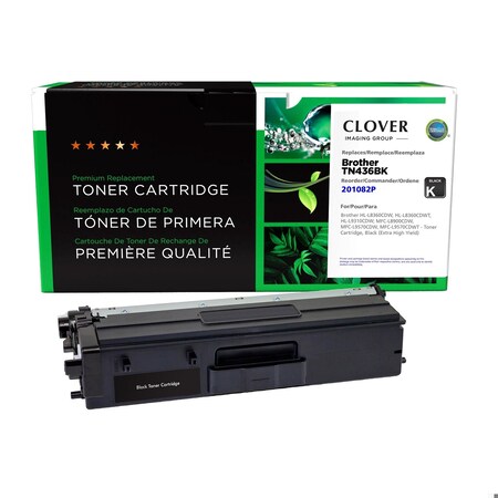 Clover Imaging Group CIG Reman Extra High Yield Black Toner, Alt for Brother TN436BK 201082P